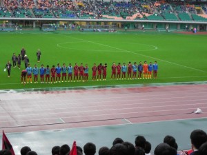 高校サッカー応援（県高校サッカー選手権・準決勝戦）