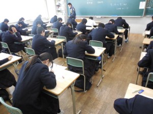 中学：実用英語技能検定（英検）を行いました