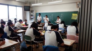 中学２年生：先輩から学ぶ