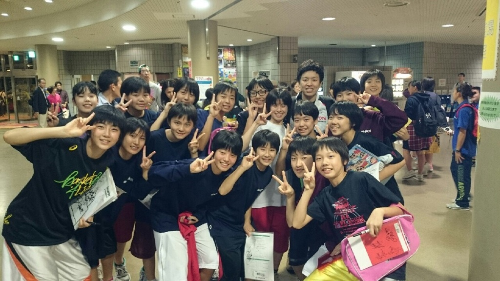 中学女子バスケット! WJBL観戦