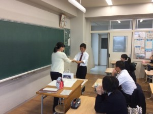 中学２年生：漢字検定前朝学習班対抗選手権