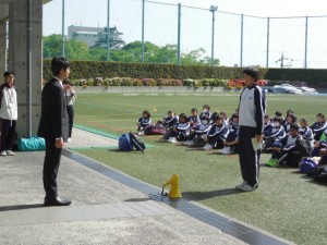 中学1年：初期指導合宿が始まりました