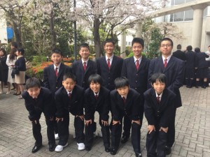 中学男子バスケット　祝８期生入学！