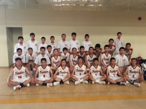中学男子バスケット　県会長杯の結果