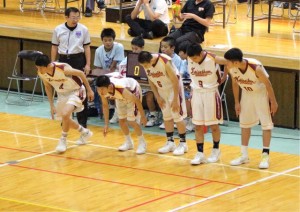 中学男子バスケット　中体連浜松地区大会の結果