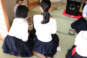 茶道部　2学期最初の部活です