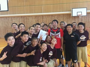 中学男子バスケット　フェニックスのクリニック