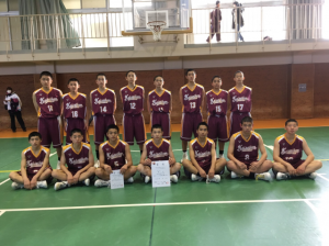 中学男子バスケット　県新人大会の結果（最終日）