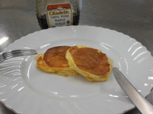 スフレパンケーキを作りました。