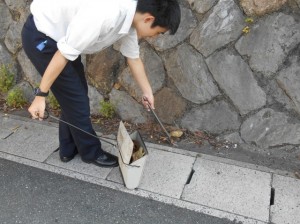 ボランティア部　校外清掃活動へ