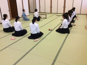 茶道部　2学期最初の部活動