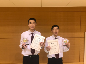 中学男子バスケット　浜松地区優秀選手賞受賞