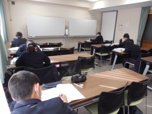 中学勉強マラソンを行いました。