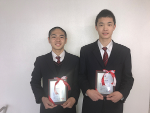 中学男子バスケット　県優秀選手賞をいただきました！