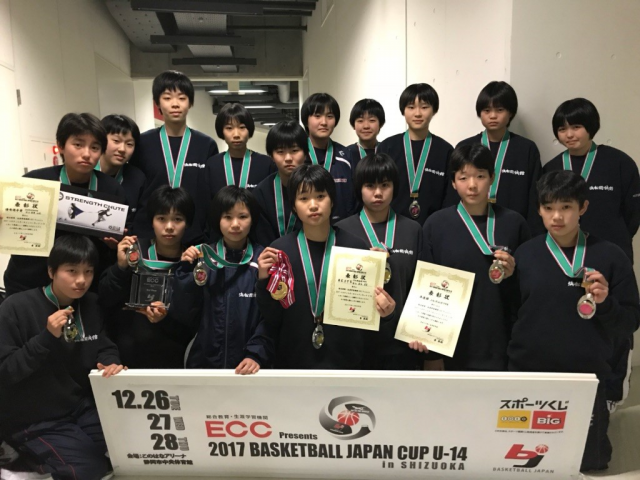 中学女子バスケット! 「U-14ジャパンカップ」の結果