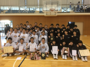 中学男子バスケット　新人戦県大会優勝！