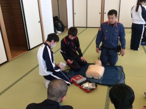 保健衛生委員会　ＡＥＤ講習会を行いました