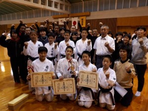 【空手道部】第13回　静岡県空手道連盟　中学校１・２年生空手道選抜大会