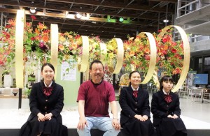 華道部：「浜名湖花博15年目の春」テーマ展示制作のお手伝いに