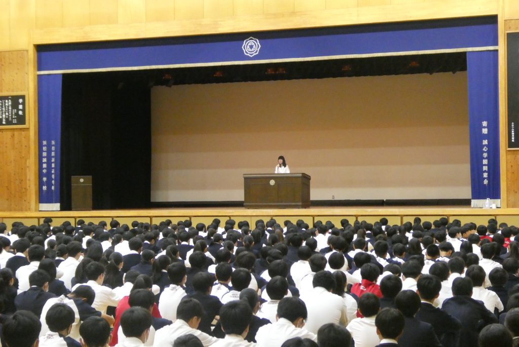 5月7日（火）　全校集会が行われました